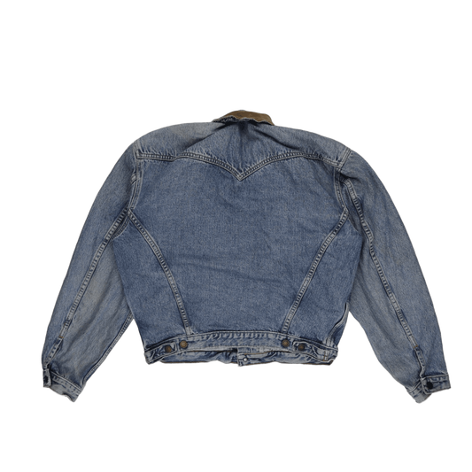 Levi's Vintage Blue Denim Trucker Jacket Large Cotton Denim Corduroy Collar