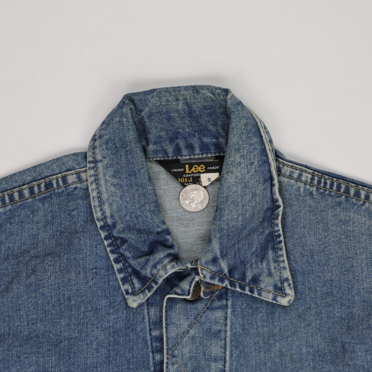 Lee 101-J Vintage Denim Jacket Blue Small Cotton Trucker