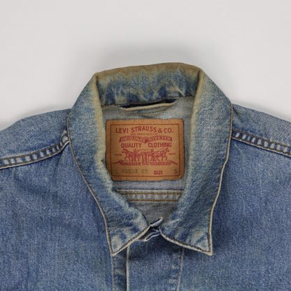 Levi's 70503 Men's Vintage Blue Denim Trucker Jacket Size Small Cotton