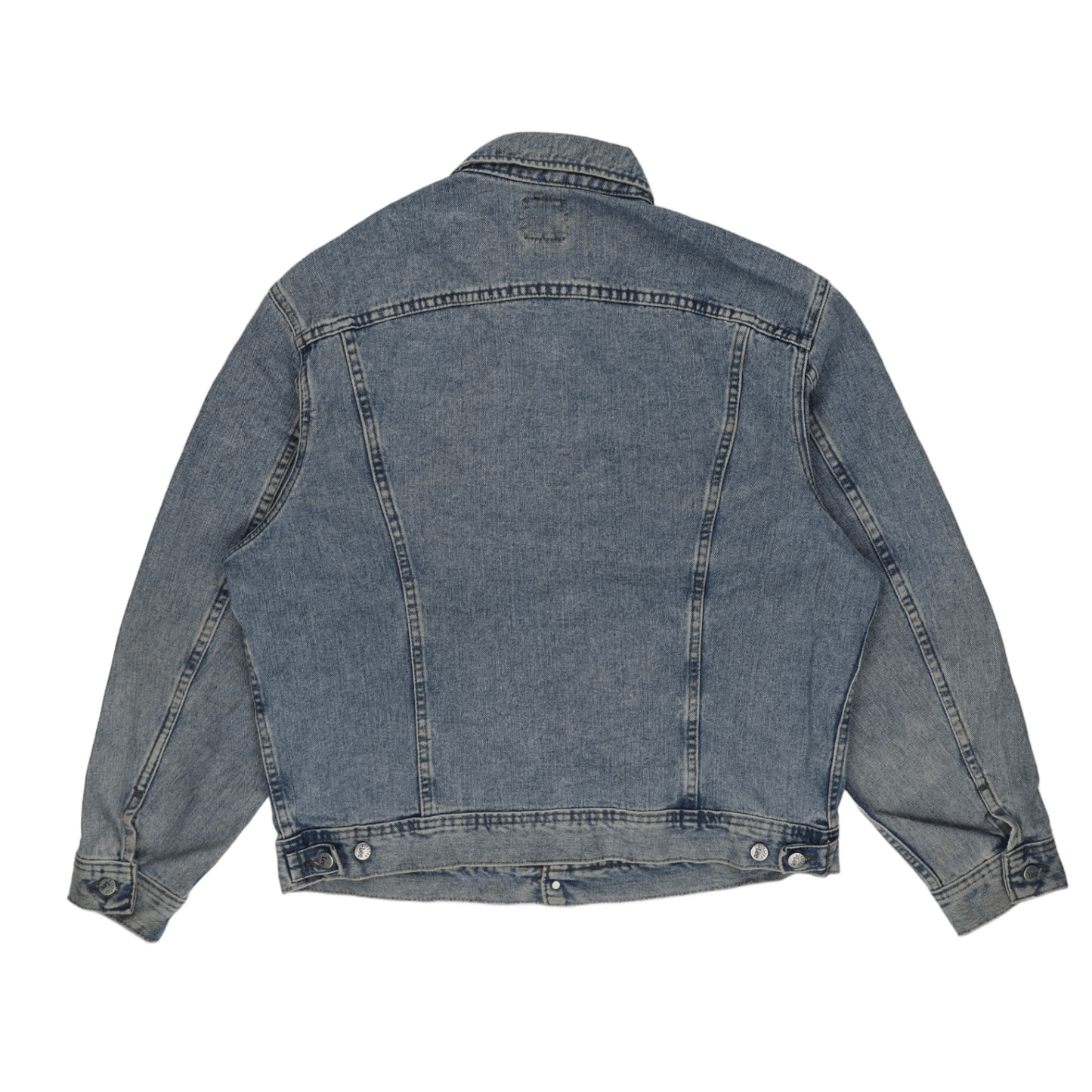 Lee Vintage Blue Denim Trucker Jacket Men's Large Cotton