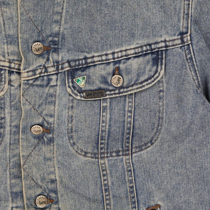 Lee Vintage Blue Denim Trucker Jacket Men's Large Cotton