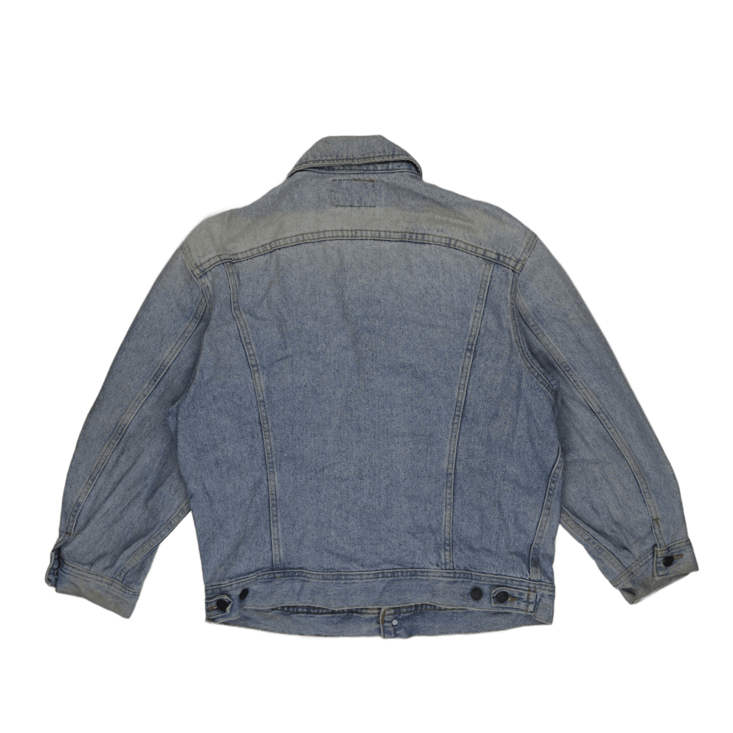 Lee Authentic Vintage Light Blue Denim Jacket Size L 100% Cotton Collared