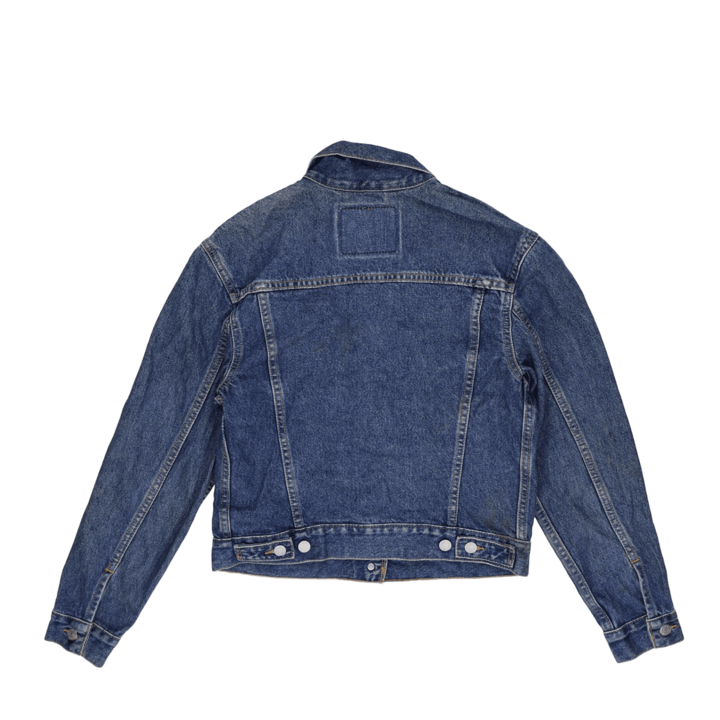 Levi's Vintage Blue Denim Jacket Women's Large Short Cotton Collared