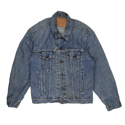 Levi's Vintage Blue Denim Trucker Jacket Large Cotton Men's