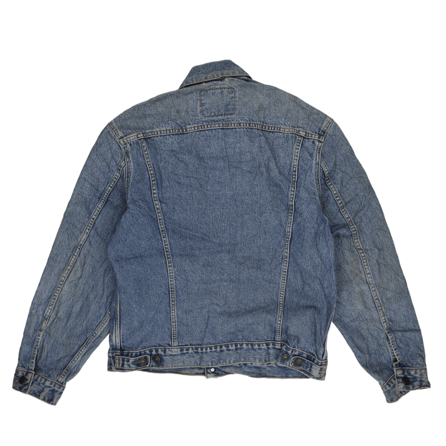Levi's Vintage Blue Denim Trucker Jacket Large Cotton Men's