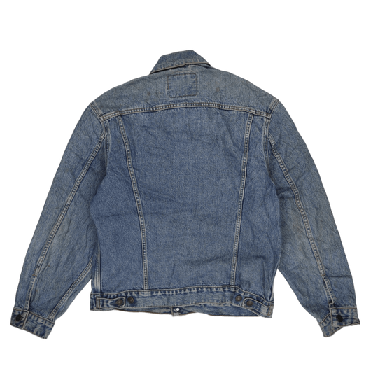 Levi's Vintage Blue Denim Trucker Jacket Large Cotton Men's