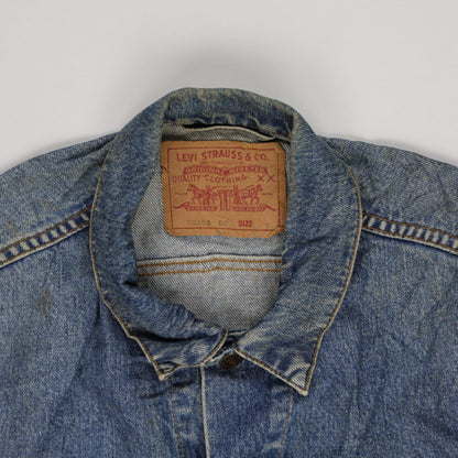 Levi's Vintage Blue Denim Trucker Jacket Large Cotton Men's