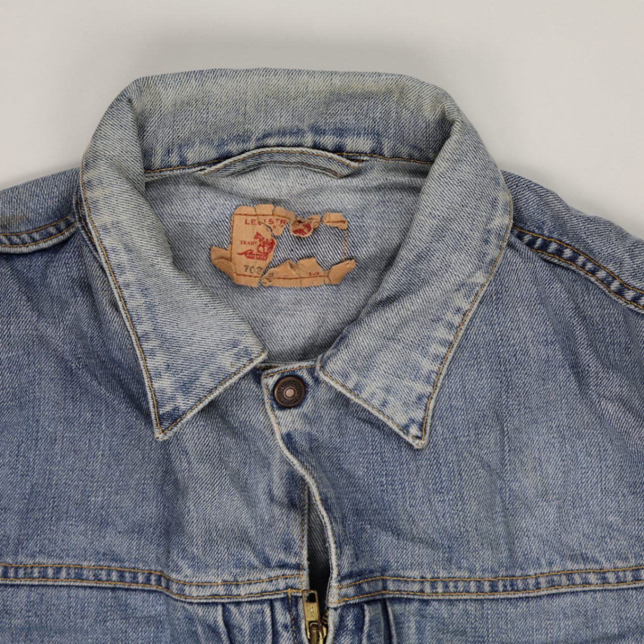 Levi's Vintage Blue Denim Trucker Jacket XL Cotton