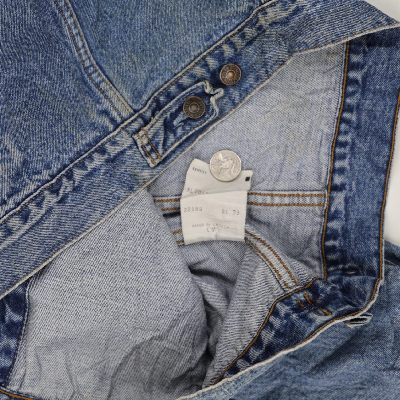 Levi's 70503-02 Vintage Denim Trucker Jacket Blue XL Cotton