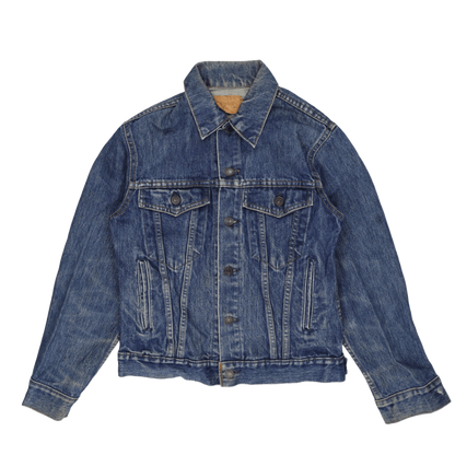 Levi's Vintage Indigo Blue Denim Trucker Jacket Medium Cotton