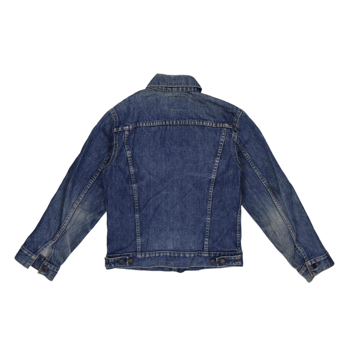 Levi's Vintage Indigo Blue Denim Trucker Jacket Medium Cotton