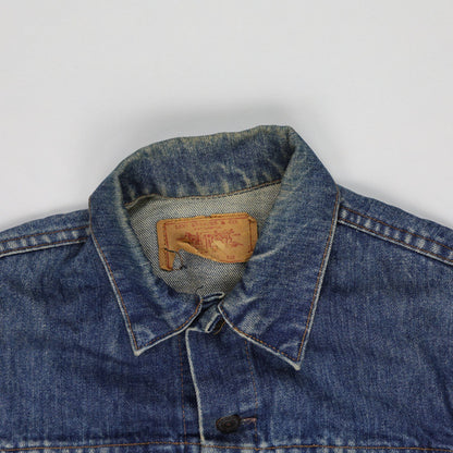 Levi's Vintage Indigo Blue Denim Trucker Jacket Medium Cotton