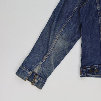 Levi's Vintage Indigo Blue Denim Trucker Jacket Medium Cotton
