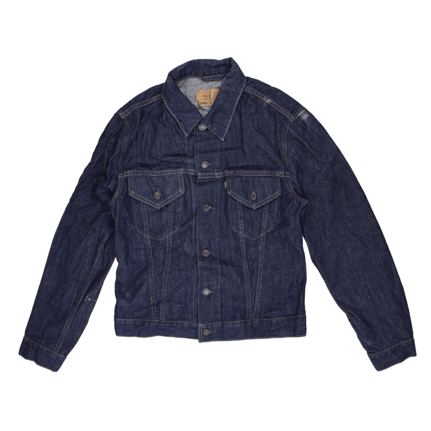 Levi's 70600 Trucker Jacket Indigo Blue Large Cotton Denim Vintage