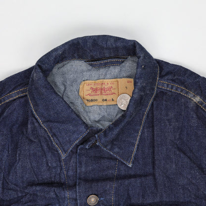 Levi's 70600 Trucker Jacket Indigo Blue Large Cotton Denim Vintage