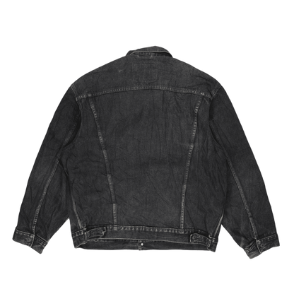 Levi's Vintage 70503 Trucker Jacket Faded Black XL 100% Cotton Denim Collared