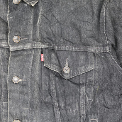 Levi's Vintage 70503 Trucker Jacket Faded Black XL 100% Cotton Denim Collared