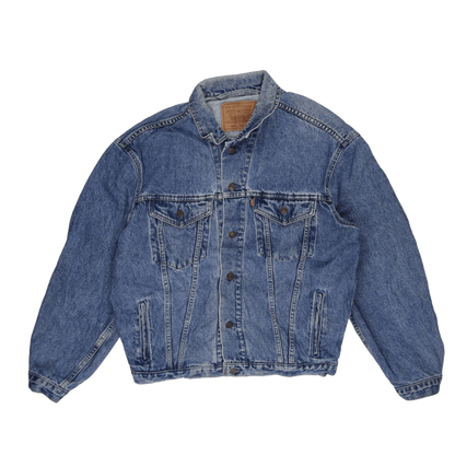 Levi's Vintage 75525 Blue Denim Trucker Jacket Men's Size Medium Cotton