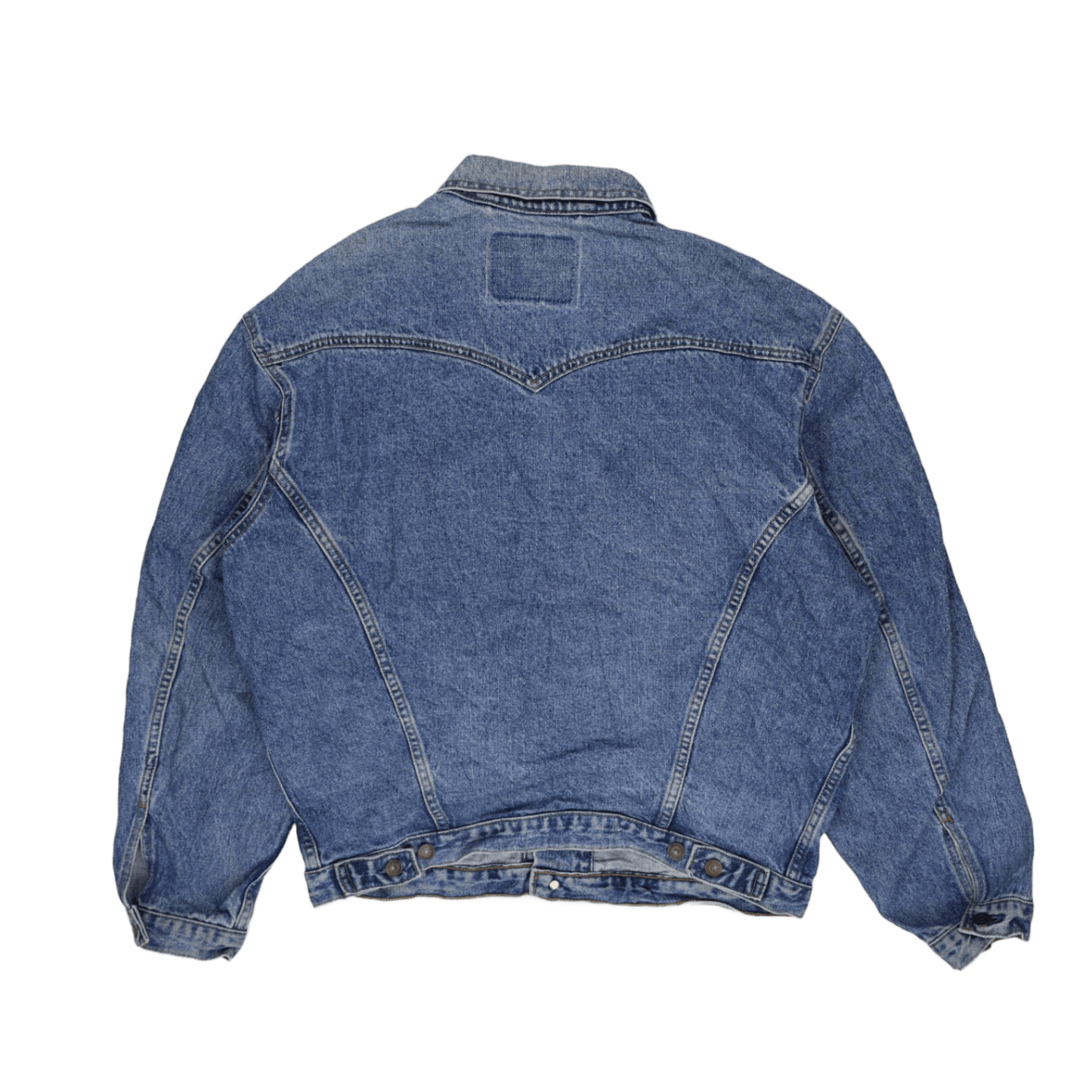 Levi's Vintage 75525 Blue Denim Trucker Jacket Men's Size Medium Cotton