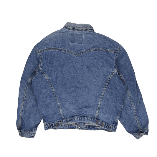 Levi's Vintage 75525 Blue Denim Trucker Jacket Men's Size Medium Cotton