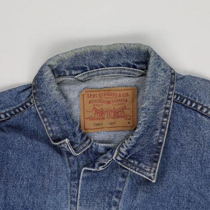 Levi's Vintage 75525 Blue Denim Trucker Jacket Men's Size Medium Cotton