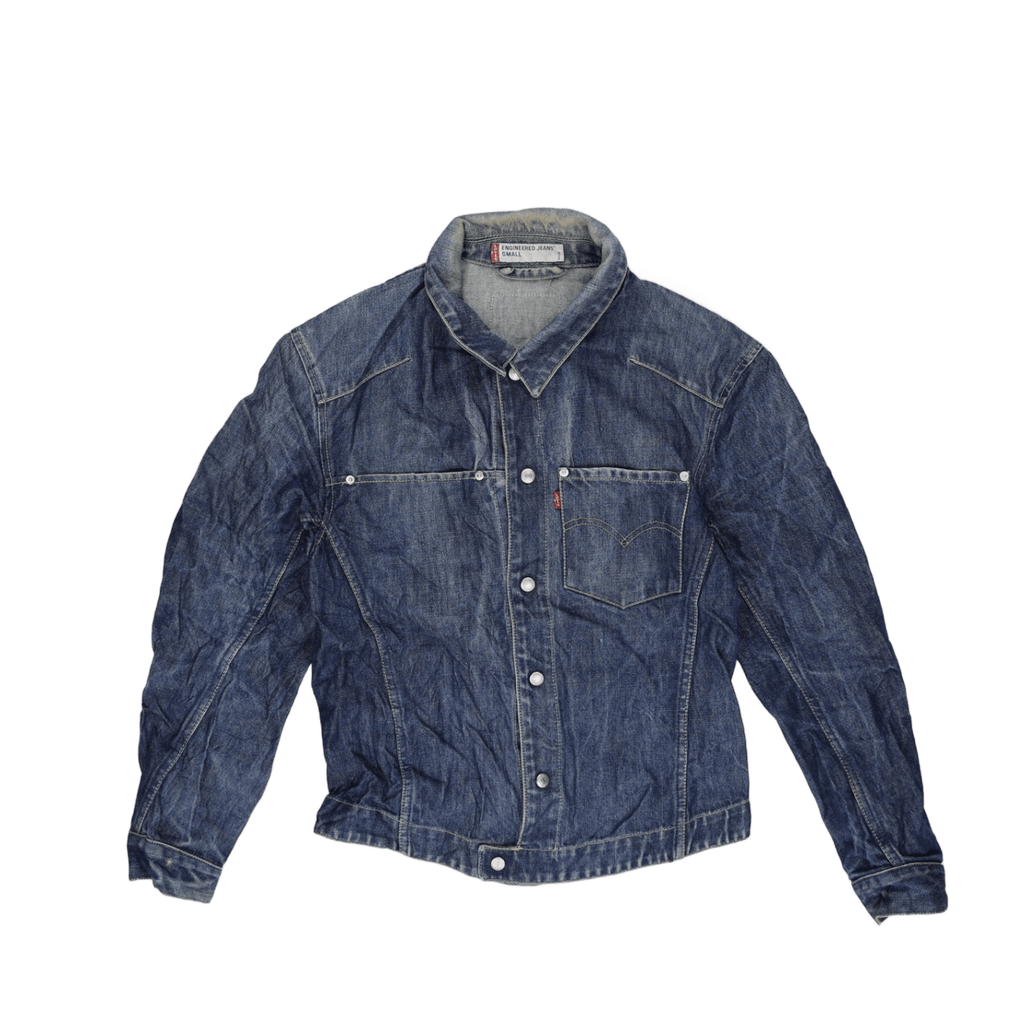 Levi's Vintage Denim Jacket Blue Small Cotton Collared
