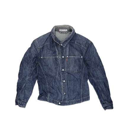 Levi's Vintage Denim Jacket Blue Small Cotton Collared
