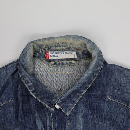Levi's Vintage Denim Jacket Blue Small Cotton Collared