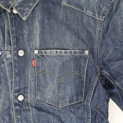 Levi's Vintage Denim Jacket Blue Small Cotton Collared