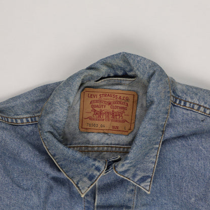 Levi's Vintage 70503 Denim Jacket Light Blue Large Cotton Trucker