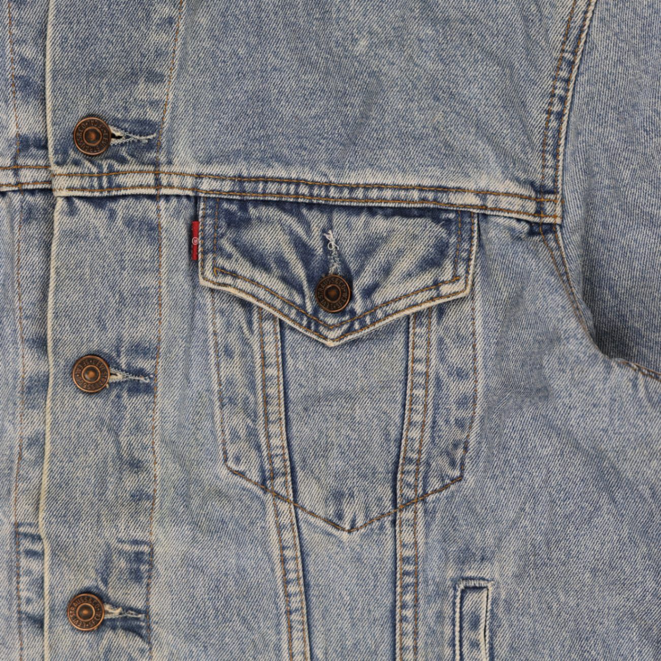 Levi's Vintage 70503 Denim Jacket Light Blue Large Cotton Trucker