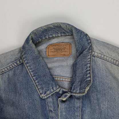 Levi's Vintage Stonewash Blue Denim Trucker Jacket Size Large