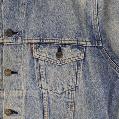 Levi's Vintage Stonewash Blue Denim Trucker Jacket Size Large