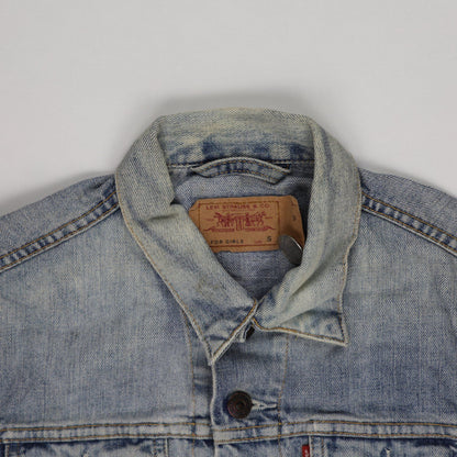 Levi's Vintage Blue Denim Trucker Jacket Women's Small Cotton