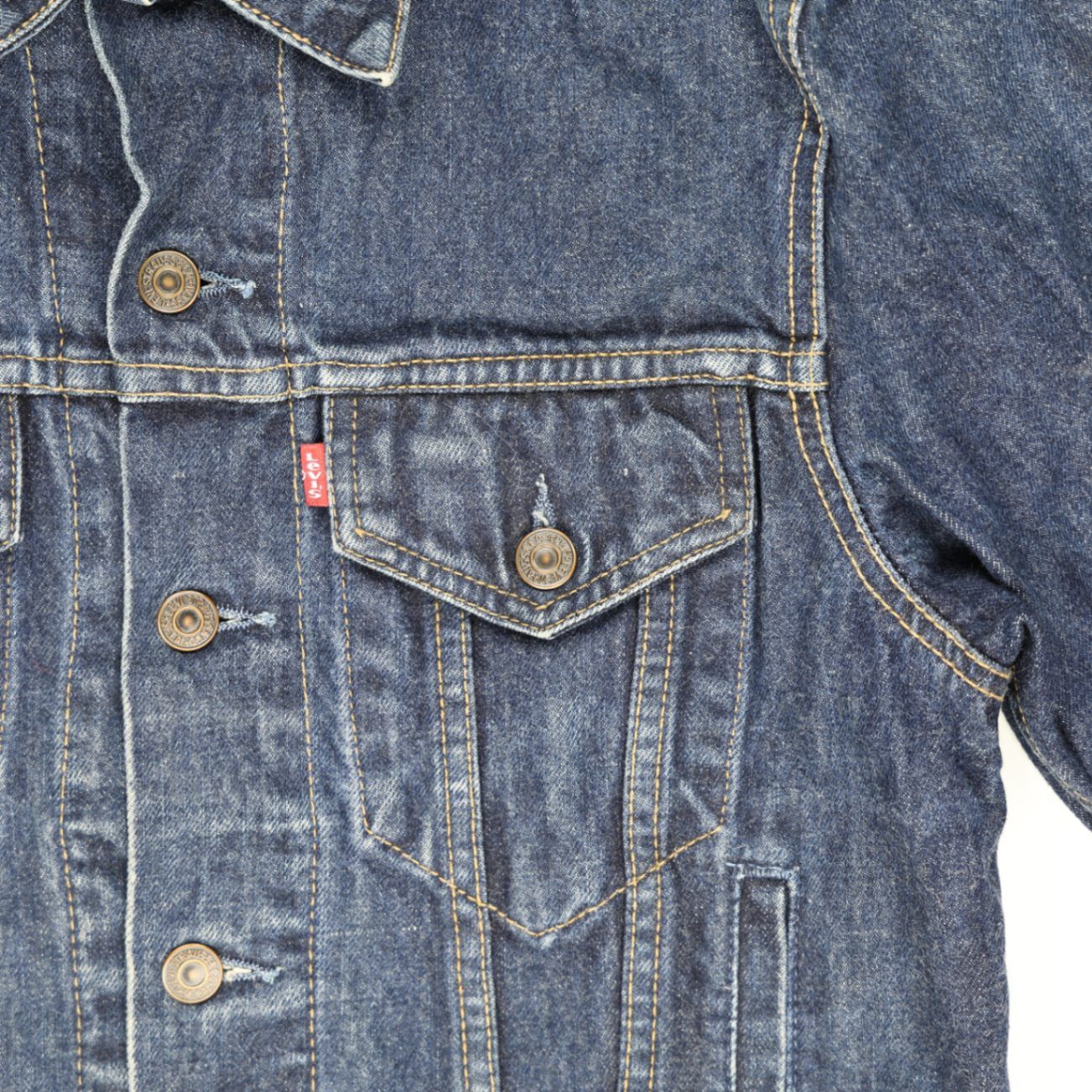 Levi's Vintage 70503 Denim Trucker Jacket Blue Small Cotton