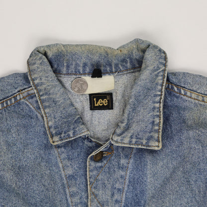 Lee Vintage Blue Denim Jacket Men's Medium Cotton Casual Collared