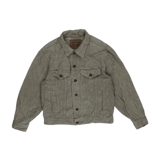 Levi's 70503 Vintage Grey Cotton Corduroy Trucker Jacket Size Small