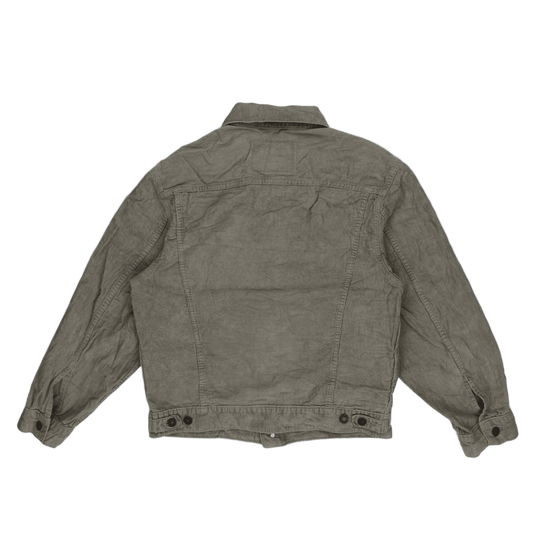 Levi's 70503 Vintage Grey Cotton Corduroy Trucker Jacket Size Small