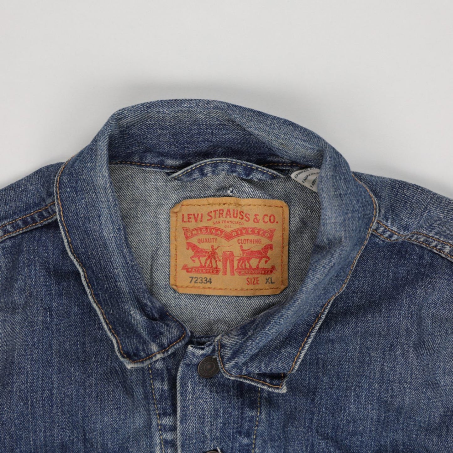 Levi's XL Vintage Trucker Jacket Blue 100% Cotton Men's Outerwear