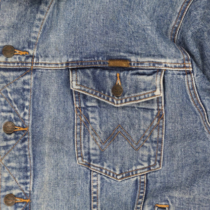 Wrangler Vintage Denim Jacket Blue XL Cotton Denim