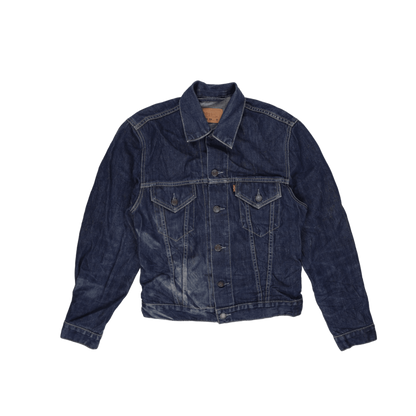 Levi's 70500 Indigo Blue Vintage Trucker Jacket Medium Cotton Denim Collared