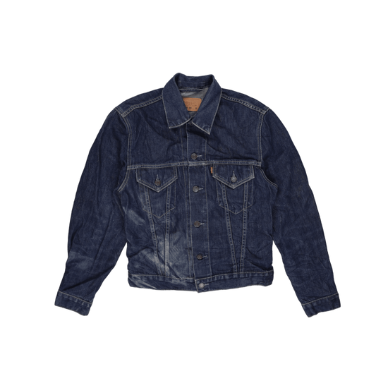 Levi's 70500 Indigo Blue Vintage Trucker Jacket Medium Cotton Denim Collared