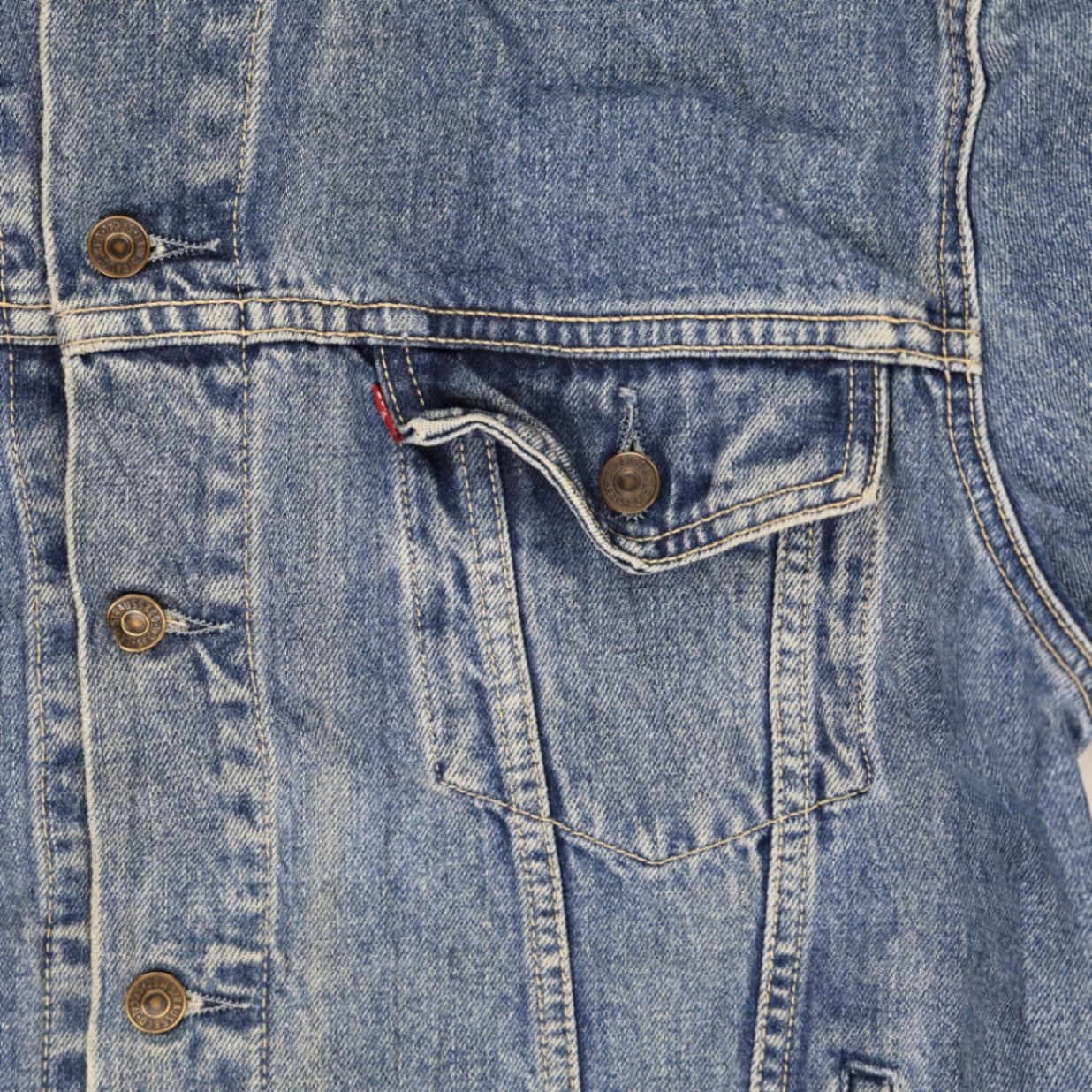 Levi's Vintage Blue Denim Trucker Jacket XL Cotton