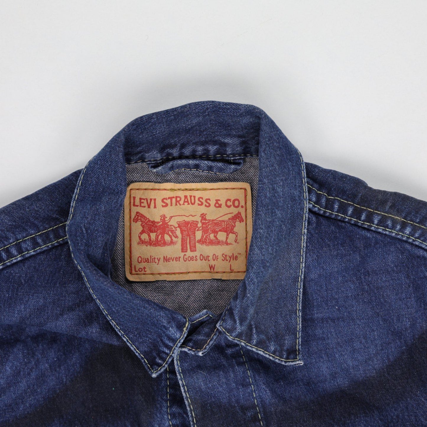 Levi's Vintage Denim Trucker Jacket Blue Medium Cotton