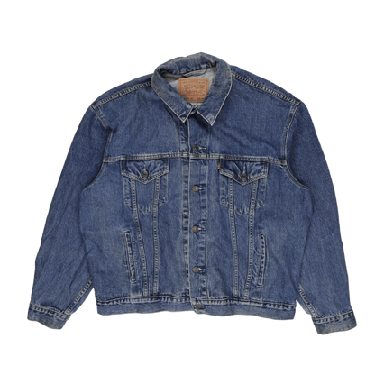 Levi's Vintage XXL Blue Denim Trucker Jacket Cotton
