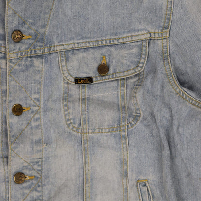 Lee Vintage Light Blue Denim Jacket XL Cotton Unisex Collared