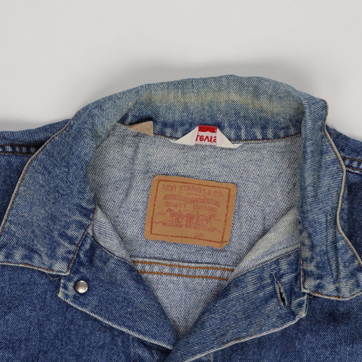 Levi's Vintage Blue Denim Trucker Jacket 70503 X Large Cotton