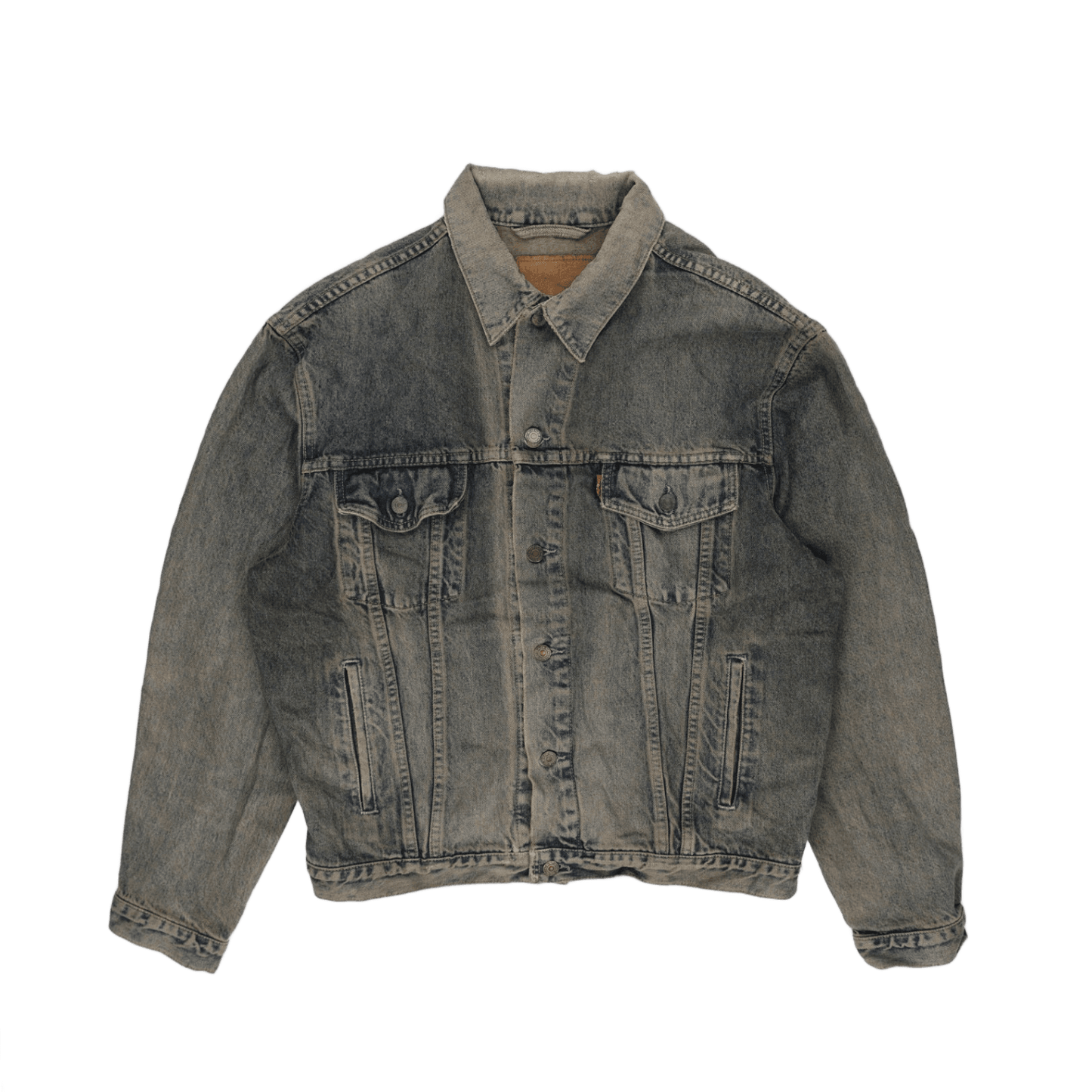 Levi's Vintage Washed Blue Denim Trucker Jacket Large Cotton