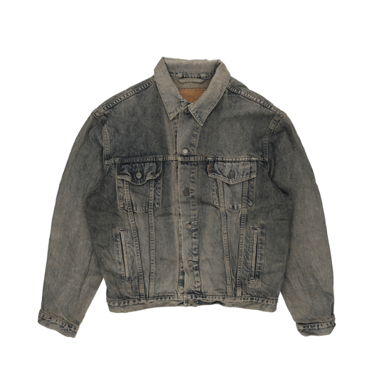 Levi's Vintage Washed Blue Denim Trucker Jacket Large Cotton