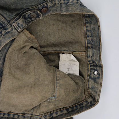 Levi's Vintage Washed Blue Denim Trucker Jacket Large Cotton